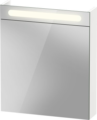 Duravit зеркальный шкаф с подсветкой 148 мм х 600 мм х 700 мм, с одной дверцей, no.1, n17920r00000000 цвет: белый