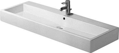 Duravit раковина подвесная 120х47см, vero, 0454120000 цвет: белый