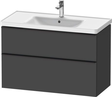 Duravit тумба подвесная под раковину 984 мм х 452 мм, d-neo, de435604949 цвет: графит матовый
