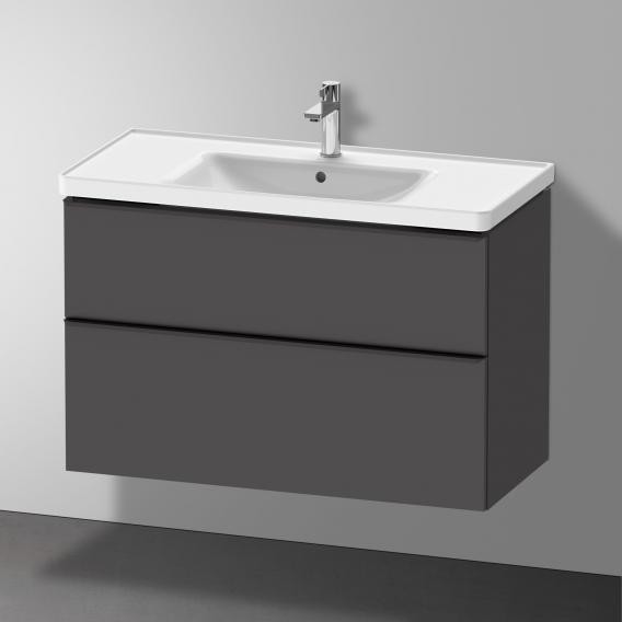 Duravit тумба подвесная под раковину 984 мм х 452 мм, d-neo, de435604949 цвет: графит матовый