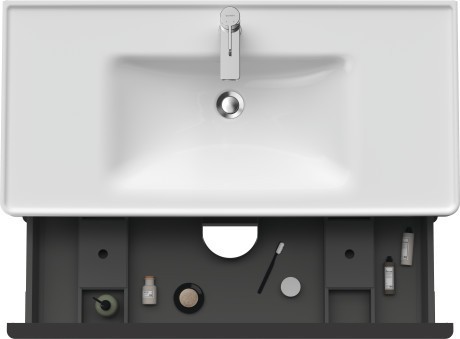 Duravit тумба подвесная под раковину 984 мм х 452 мм, d-neo, de435604949 цвет: графит матовый