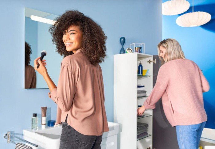 Duravit средний шкаф - пенал подвесной петли справа 400 мм х 1320 мм, no.1, n11308r18180000 цвет: gres pietra grey opaco