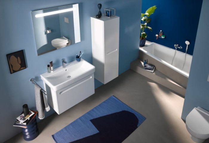 Duravit средний шкаф - пенал подвесной петли справа 400 мм х 1320 мм, no.1, n11308r18180000 цвет: gres pietra grey opaco