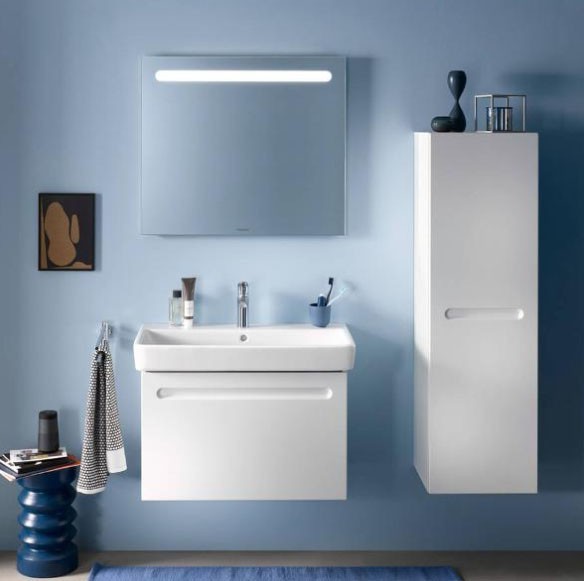 Duravit средний шкаф - пенал подвесной петли справа 400 мм х 1320 мм, no.1, n11308r18180000 цвет: gres pietra grey opaco