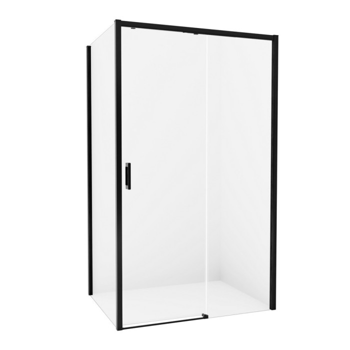Душевое ограждение r 130x70x200, New trendy Prime black, черный арт. D-0323A/D-0127B