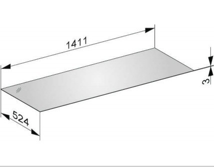 Keuco декоративная верхняя крышка из кристаллина для боковой тумбы, edition 11, арт. 31326 309001