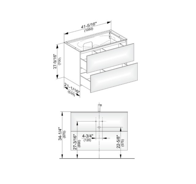 Keuco тумба подвесная под раковину с двумя выдвижными фронтами, с внутренней светодиодной подсветкой, edition 11, белый арт. 31352 380100