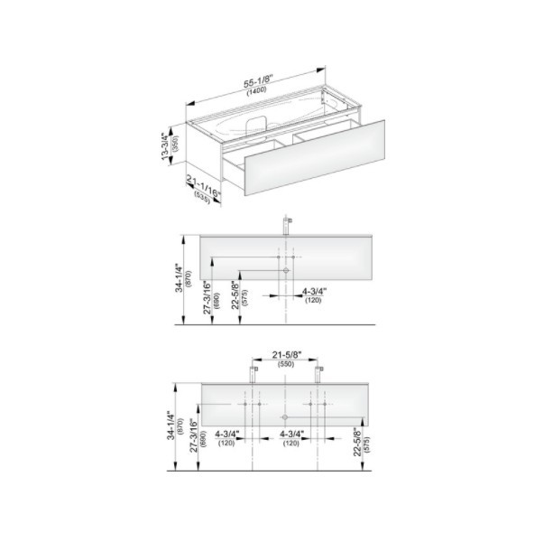 Keuco тумба подвесная под раковину с одним выдвижным фронтом, с внутренней светодиодной подсветкой, edition 11, дуб светлый арт. 31361 890100