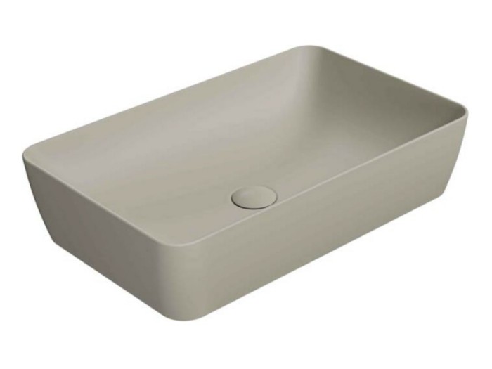 GSI Раковина накладная 60х38х14 см, creta matte, санфаянс, Color-elements - 903608