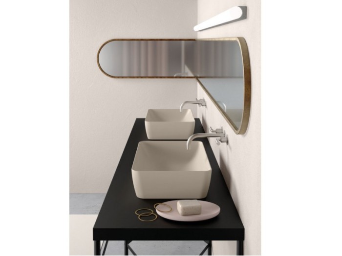 GSI Раковина накладная 60х38х14 см, creta matte, санфаянс, Color-elements - 903608