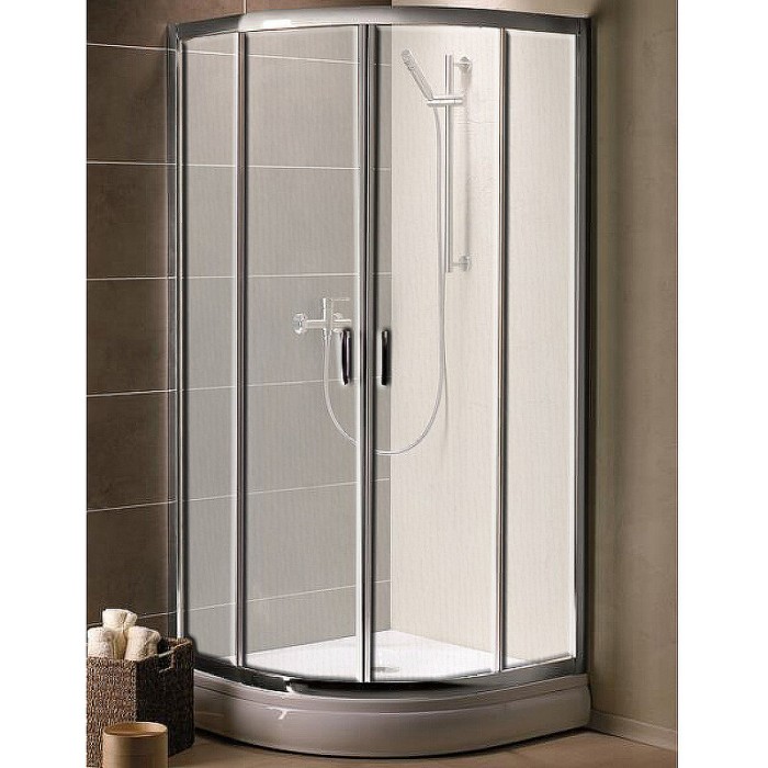 Radaway душевой уголок 1900 90x90 профиль хром стекло фабрик, Premium Plus - 30403-01-06N