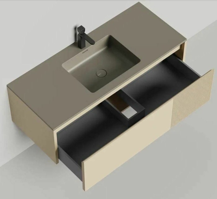 Salini подвесная тумба 1200, domino, 27d112in цвет: бежевый