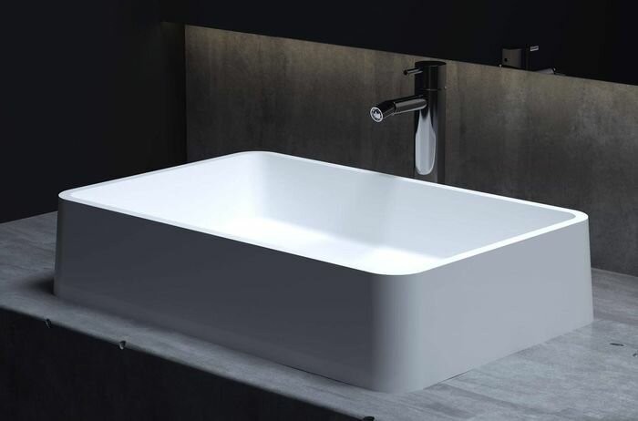 Salini раковина накладная 59,5x39,5, gloria, 1102207mrf цвет: матовый белый
