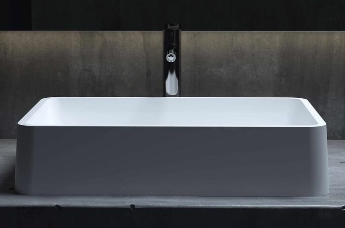 Salini раковина накладная 59,5x39,5, gloria, 1102207mrf цвет: матовый белый