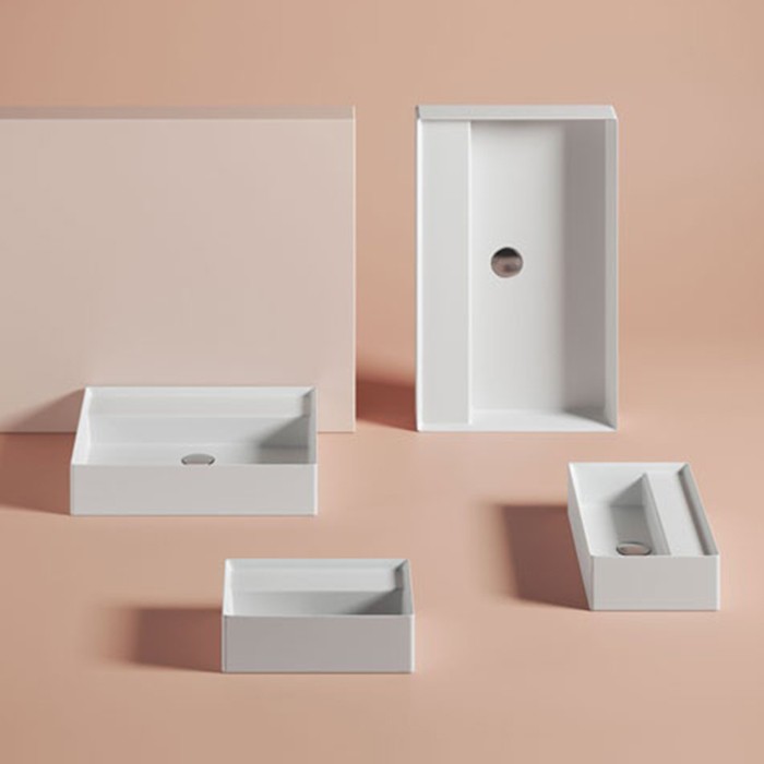 Раковина накладная 50х27см, с 1 отв., Artceram Scalino, SCL006 05 00 цвет: белый