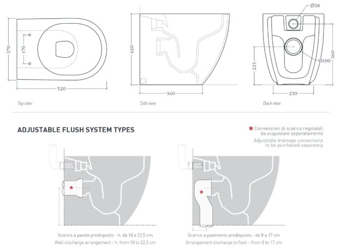 Унитаз напольный Reel 37x52 см, матовый белый/покрытие Saniglaze, Art Ceram File 2.0 арт. FLV007 05 00