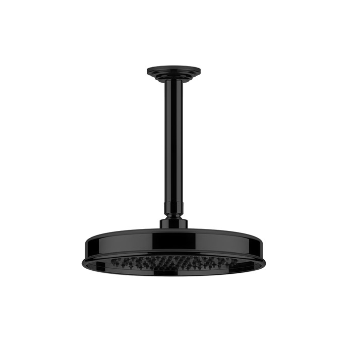 Gessi Верхний душ d200 мм., с потолочным держателем 288 мм., Venti20, 65152#299 цвет: черный матовый