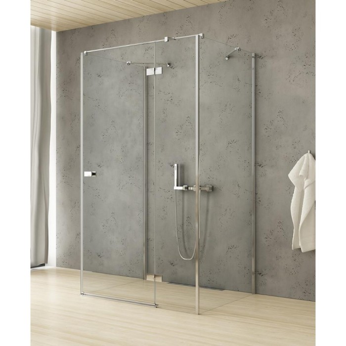 Душевое ограждение r 90x100x200, New trendy Reflexa chrome, хром арт. EXK-5206