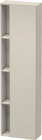 Duravit шкаф высокий правый, с треммя полками, durastyle, ds1248r9191 цвет: серо-коричневый