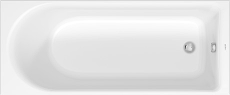 Duravit встраиваемая акриловая ванна 1700 мм х 700 мм, c одним наклоном для спины, d-neo, 700478000000000 цвет: белый