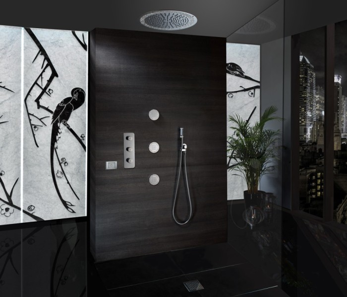 Bossini верхний душ с rgb хромотерапией, dream, хром арт. h37452.030