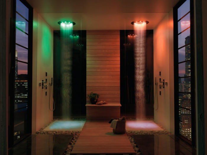 Bossini верхний душ с rgb хромотерапией, dream, хром арт. h37452.030