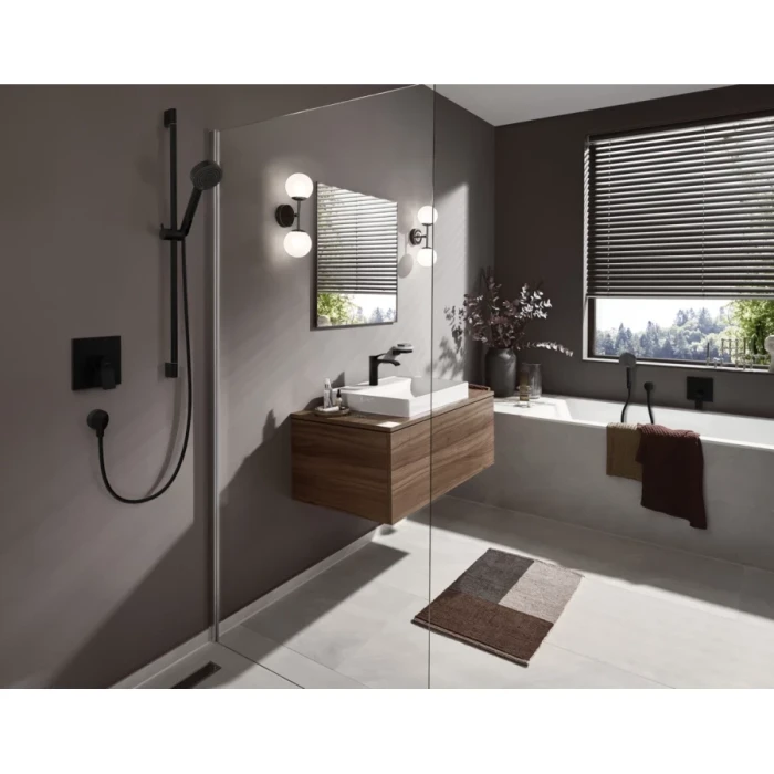 Hansgrohe смеситель для раковины без донного клапана, Vivenis, черный арт. 75012670