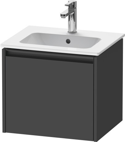 Duravit тумба подвесная под раковину 420 мм х 510 мм х 440 мм, ketho.2, k25061049490000 цвет: графит матовый