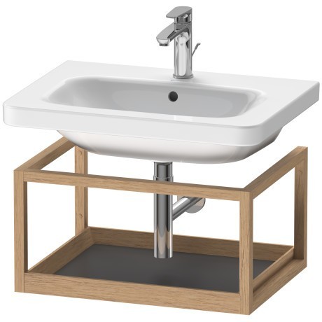 Duravit полочка подвесная для раковины/графит, durastyle, ds987104977 цвет: американский орех/графит матовый