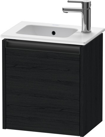 Duravit тумба подвесная под раковину 292 мм х 410 мм х 440 мм, с 1 дверцей, ketho.2, k25060l16160000 цвет: чёрный дуб
