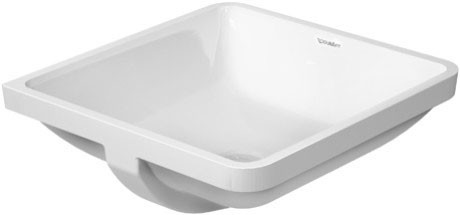 Duravit раковина встраиваемая снизу strack 3 43х43 см, starck 3, 0305430000 цвет: белый