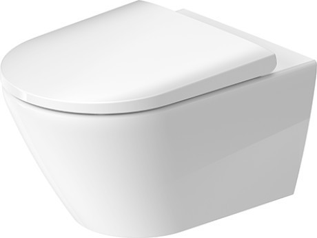 Duravit унитаз подвесной rimless 370 мм х 540 мм, с вертикальным смывом, без смывного края, с креплением durafix, d-neo, 2577090000 цвет: белый