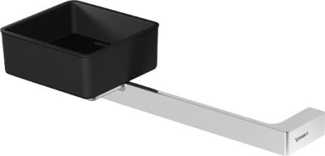 Duravit поручень с мыльницей для ванной с мыльницей, openspace, 791874680000000 цвет: черный/хром