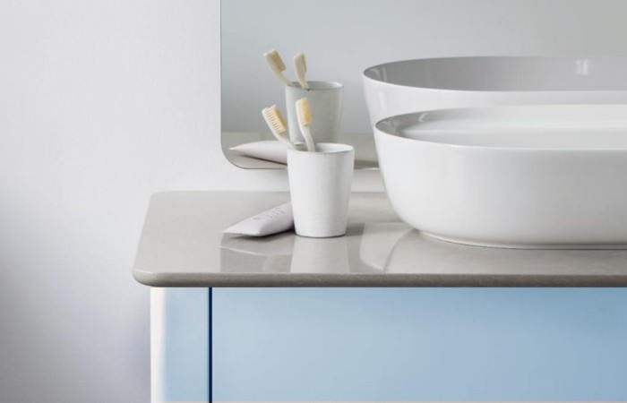 Duravit столешница для раковины кварцевый камень структурный, luv, lu946603333