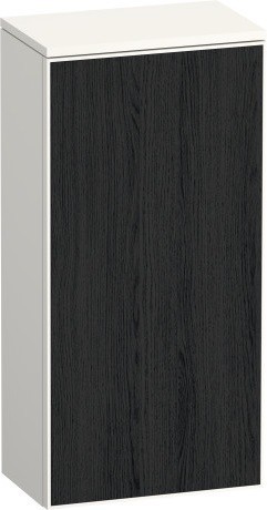 Duravit средний шкаф петли справа 240 мм х 400 мм х 819 мм, zencha, ze1350r16840000 цвет: чёрный дуб/белый суперматовый