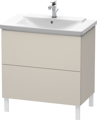 Duravit тумба напольная под раковину, l-cube, lc660109191 цвет: серо-коричневый