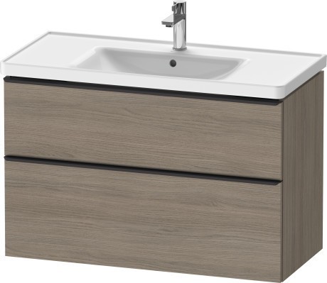Duravit тумба подвесная под раковину 984 мм х 452 мм, d-neo, de435603535 цвет: дуб терра