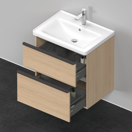 Duravit тумба подвесная под раковину 634 мм х 452 мм, d-neo, de435403030 цвет: натуральный дуб