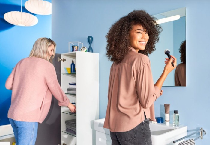 Duravit средний шкаф - пенал подвесной петли слева 400 мм х 1320 мм, no.1, n11308l18180000 цвет: gres pietra grey opaco