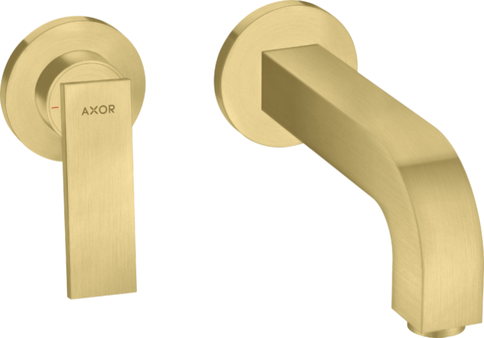 AXOR смеситель для раковины, настенный с розетками, Citterio, шлифованная медь арт. 39121950