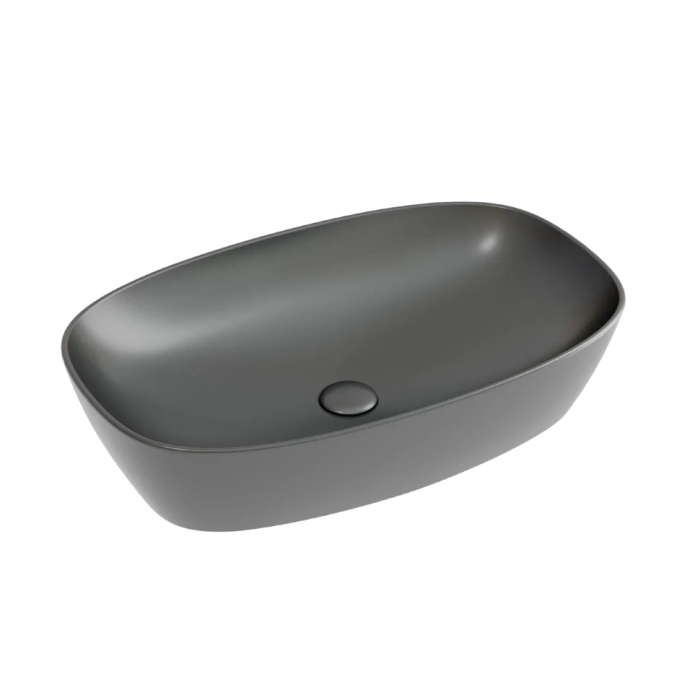 Ceramicanova раковина накладная element, cn6049mdh цвет: серый