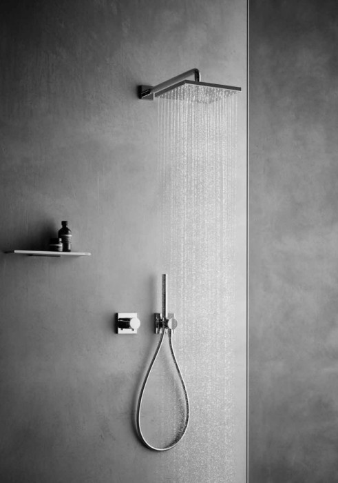 Keuco верхний душ квадратный, universal, хром арт. 53086 010100