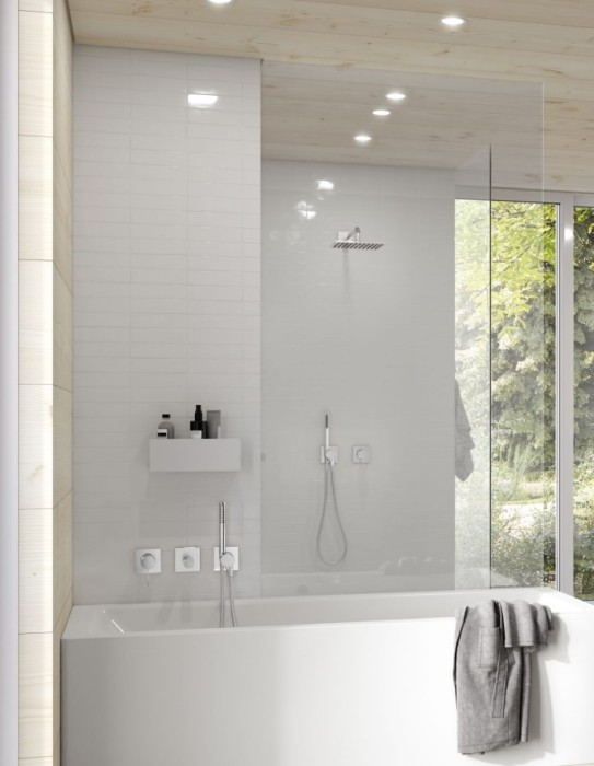 Keuco верхний душ квадратный, universal, хром арт. 53086 010100