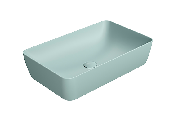 GSI Раковина накладная 60х38х14 см, ghiaccio, санфарфор, Color-elements - 903615