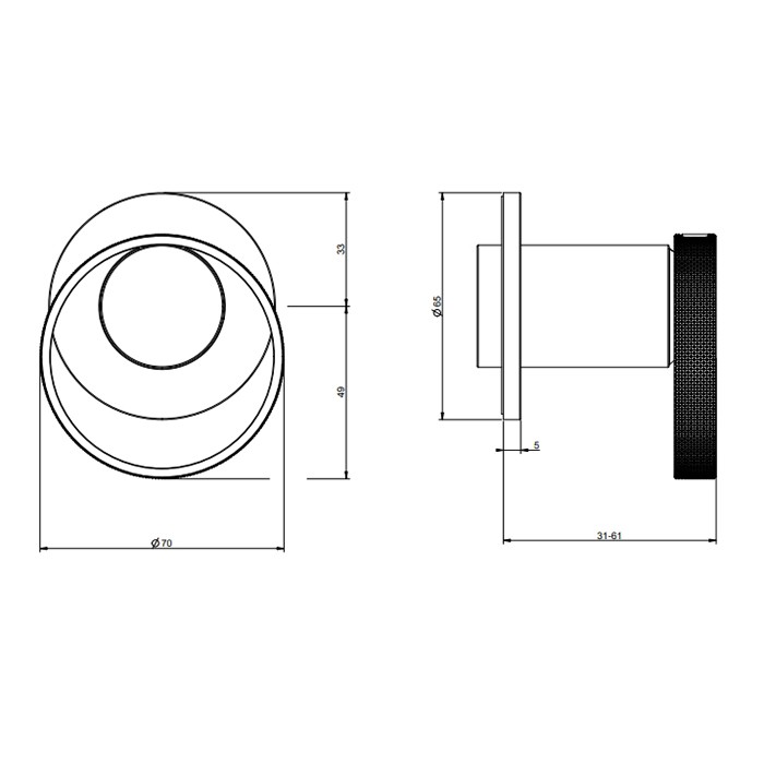 Gessi Встраиваемый однорычажный смеситель на 1 выход, Anello, 63409#707 цвет: black metal brushed pvd