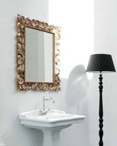 ArtCeram зеркало в раме 73х93см, acs001 73 barocca цвет: золото