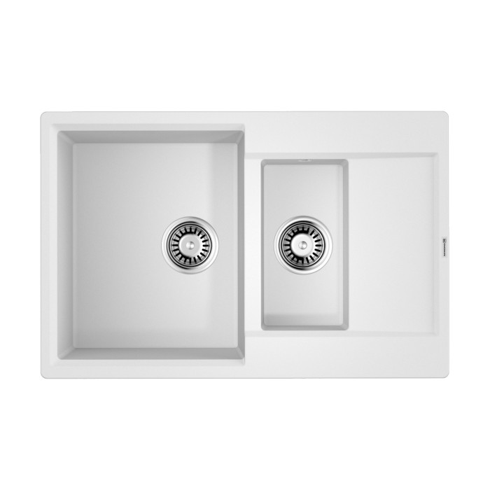Omoikiri кухонная мойка Daisen 78-2T, белый арт. 4993530