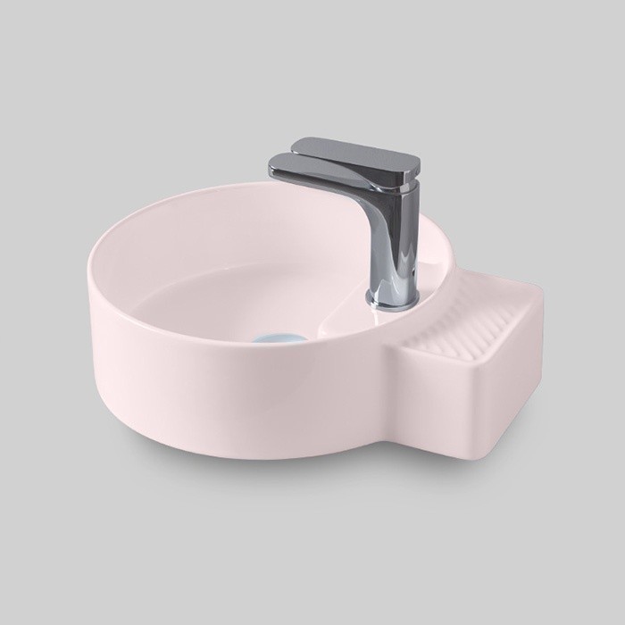 ArtCeram раковина (накладная), cal004 33 99 cartesio цвет: розовый