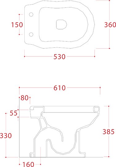ArtCeram унитаз напольный, hev002 01 00 hermitage цвет: белый глянцевый