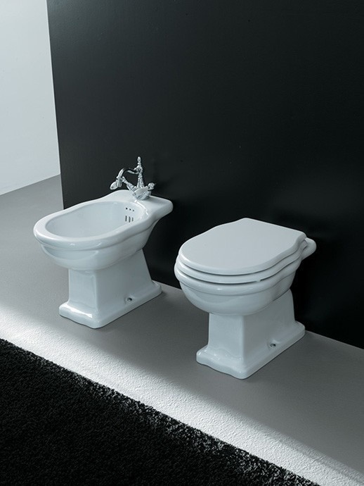 ArtCeram унитаз напольный, hev002 01 00 hermitage цвет: белый глянцевый